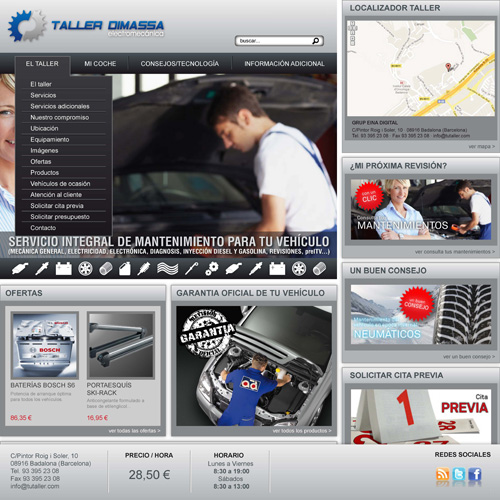Templates for your garage website