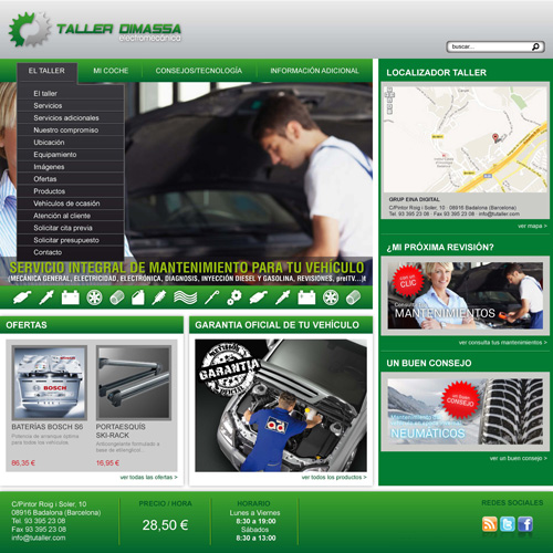 Templates for your garage website